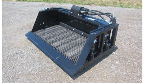 skid steer screener bucket|rock screening bucket for skid steer.